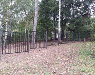 Забор секционный из металло-профиля вокруг кладбища д. Авчухи
