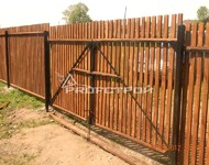 Ворота и калитка (Деревянный забор (д. Головино))